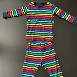 Primary rainbow pajamas set - long sleeve & pants